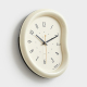 Horloge Murale Décorative Silencieuse Crème Design Minimaliste Avec Relief 3D Pour Salon Chambre Ou Bureau 30 X 26 Cm - www.y...