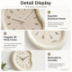 Horloge Murale Moderne Silencieuse Pour Salon Chambre Ou Bureau Avec Design 3D Minimaliste 30 x 26 cm - www.yonis-shop.com