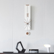 Horloge Murale Moderne Minimaliste Silencieuse Pour Salon Avec Chiffres En Relief Effet Noyer Et Mouvement Continu