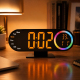 Réveil Numérique Miroir Avec Éclairage LED Multicolore Affichage Température Date Jour De La Semaine Et Alarme - www.yonis-sh...