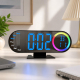 Réveil Numérique Miroir Avec Éclairage LED Multicolore Affichage Température Date Jour De La Semaine Et Alarme - www.yonis-sh...