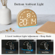 Réveil Numérique LED De Chevet Avec Veilleuse Ambiante À 3 Niveaux Double Alarme Température Et Luminosité Automatique - www....