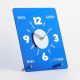 Horloge De Table Carrée Verte En Acrylique Miroir Avec Mouvement Quartz Silencieux Et Chiffres 3D En Relief - www.yonis-shop.com