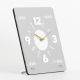 Horloge De Table Carrée Verte En Acrylique Miroir Avec Mouvement Quartz Silencieux Et Chiffres 3D En Relief - www.yonis-shop.com