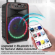 Enceinte Karaoké Portable Bluetooth 80 W Avec 2 Micros UHF Éclairage RGB Et Batterie 6 À 12 H Sur Roulettes - www.yonis-shop.com