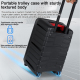 Enceinte Karaoké Portable Bluetooth 80 W Avec 2 Micros UHF Éclairage RGB Et Batterie 6 À 12 H Sur Roulettes - www.yonis-shop.com