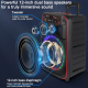 Enceinte Karaoké Portable Bluetooth 80 W Avec 2 Micros UHF Éclairage RGB Et Batterie 6 À 12 H Sur Roulettes - www.yonis-shop.com