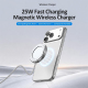 Chargeur Sans Fil Magnétique 25 W Avec Support Intégré Alignement Précis Câble Tressé 1 m Dissipation Thermique - www.yonis-s...