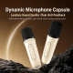 Enceinte Bluetooth Karaoké Portable Avec Deux Microphones Lumières Colorées Et Batterie 2000 mAh - www.yonis-shop.com