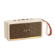 Enceinte Bluetooth Portable Rétro Beige Avec Appairage Stéréo TWS Son Surround Immersif Autonomie Jusqu’à 5 Heures Bluetooth ...