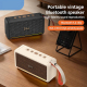Enceinte Bluetooth Portable Rétro Beige Avec Appairage Stéréo TWS Son Surround Immersif Autonomie Jusqu’à 5 Heures Bluetooth ...