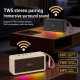 Enceinte Bluetooth Portable Rétro Beige Avec Appairage Stéréo TWS Son Surround Immersif Autonomie Jusqu’à 5 Heures Bluetooth ...