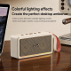 Enceinte Bluetooth Portable Rétro Beige Avec Appairage Stéréo TWS Son Surround Immersif Autonomie Jusqu’à 5 Heures Bluetooth ...