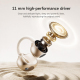 Écouteurs Sans Fil À Clip D’Oreille Pour Musique Et Appels Bluetooth 6.0 Réduction De Bruit Transducteur Dynamique 11 Mm - ww...