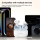 Écouteurs Bluetooth Sans Fil Semi Intra Auriculaires Pour Musique Et Appels Micro Double ENC Basses HiFi Autonomie 5 H - www....