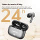 Écouteurs Bluetooth Sans Fil Semi Intra Auriculaires Pour Musique Et Appels Micro Double ENC Basses HiFi Autonomie 5 H - www....