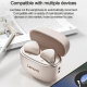 Écouteurs Bluetooth Semi Intra Auriculaires Avec Réduction De Bruit IA Version 5.4 Basses HiFi Appels Clairs - www.yonis-shop...
