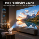 Mini Vidéoprojecteur Portable Pour Maison Et Camping Android 13 720p Ultra Courte Focale 360° Projection 150 Pouces - www.yon...