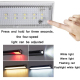 Lampe LED Solaire Extérieure Magnétique Pour Camping Rechargeable Par Solaire Et USB 4 Modes 2200 mAh Résistante À L’Eau IPX4...