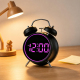 Réveil Digital À Double Cloche Très Sonore Avec Anneau LED Lumineux USB Et Piles Pour Chevet - www.yonis-shop.com