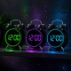 Réveil Digital À Double Cloche Très Sonore Avec Anneau LED Lumineux USB Et Piles Pour Chevet - www.yonis-shop.com