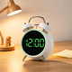 Réveil Digital À Double Cloche Très Sonore Avec Anneau LED Lumineux USB Et Piles Pour Chevet - www.yonis-shop.com