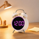 Réveil Digital À Double Cloche Très Sonore Avec Anneau LED Lumineux USB Et Piles Pour Chevet - www.yonis-shop.com