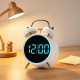 Réveil Digital À Double Cloche Très Sonore Avec Anneau LED Lumineux USB Et Piles Pour Chevet - www.yonis-shop.com