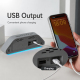 Réveil Numérique LED De Bureau Précis À La Seconde Avec Port USB-A Double Alarme Et Éclairage Ambiant Réglable - www.yonis-sh...