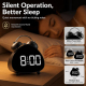 Réveil Numérique À Double Cloche Pour Gros Dormeurs Sonnerie Mécanique Forte Écran LED Grand Fonctionnement Silencieux - www....