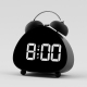 Réveil Numérique À Double Cloche Pour Gros Dormeurs Sonnerie Mécanique Forte Écran LED Grand Fonctionnement Silencieux - www....
