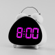 Réveil Numérique À Double Cloche Pour Gros Dormeurs Sonnerie Mécanique Forte Écran LED Grand Fonctionnement Silencieux - www....