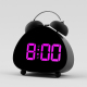 Réveil Numérique À Double Cloche Pour Gros Dormeurs Sonnerie Mécanique Forte Écran LED Grand Fonctionnement Silencieux - www....