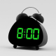 Réveil Numérique À Double Cloche Pour Gros Dormeurs Sonnerie Mécanique Forte Écran LED Grand Fonctionnement Silencieux - www....