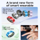 Bague Connectée De Suivi De Santé Avec Contrôle Gestuel Photo Et Musique Autonomie En Veille 7 À 9 Jours 5 ATM Taille 9 - www...