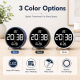 Réveil Numérique LED 8,3 Pouces Double Alarme Luminosité Réglable Température Date USB Pose Murale Ou Bureau - www.yonis-shop...