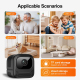 Caméra De Surveillance WiFi Vision Nocturne Infrarouge Détection De Mouvement 1080p Grand Angle Batterie 1200 mAh - www.yonis...