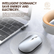 Souris Sans Fil Rechargeable Silencieuse Bluetooth 5.0 Et 2.4G USB-C 3 DPI Molette Aluminium 3D Affichage 2 - www.yonis-shop.com