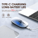 Souris Sans Fil Rechargeable Silencieuse Bluetooth 5.0 Et 2.4G USB-C 3 DPI Molette Aluminium 3D Affichage 2 - www.yonis-shop.com