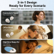 Enceinte Sous Oreiller 2 En 1 Pour Le Sommeil Avec Écouteurs Sans Fil Bruit Blanc Bluetooth 6.0 Dock De Recharge - www.yonis-...
