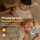 Enceinte Sous Oreiller 2 En 1 Pour Le Sommeil Avec Écouteurs Sans Fil Bruit Blanc Bluetooth 6.0 Dock De Recharge - www.yonis-...