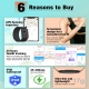 Bracelet Connecté Sans Écran Pour Suivi Santé Avec Autonomie 55 Jours IP68 Et Rapport Santé IA - www.yonis-shop.com