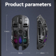 Souris Gaming Sans Fil Tri Mode 74 G Coque Alvéolée 8000 DPI Batterie Rechargeable - www.yonis-shop.com