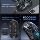 Souris Gaming Sans Fil Tri Mode 74 G Coque Alvéolée 8000 DPI Batterie Rechargeable - www.yonis-shop.com
