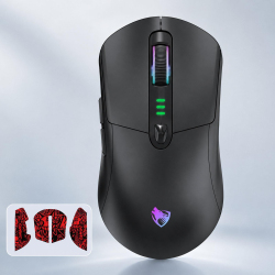 Souris Gaming Sans Fil Rechargeable Tri Mode 12800 DPI RGB 1000 Hz 6 Boutons