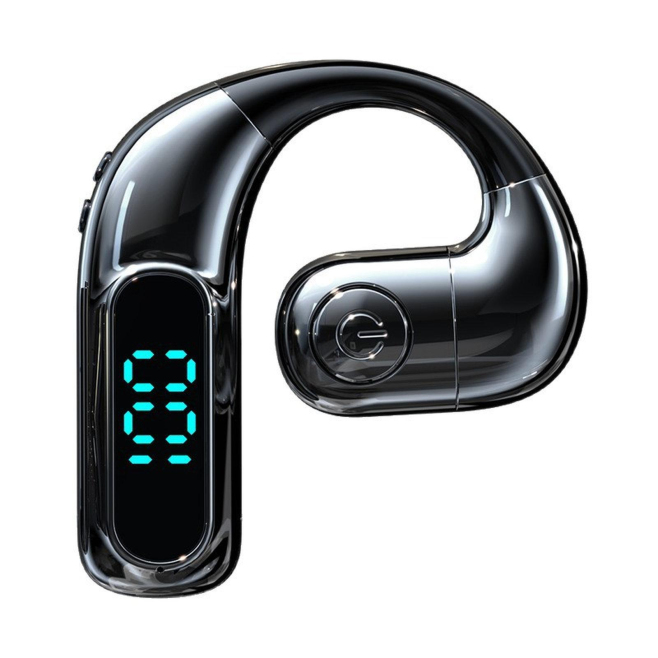 Écouteur Bluetooth Open Ear Pour Professionnels Avec Double Connexion Écran LED Batterie Et Autonomie De 12 Heures - www.yoni...