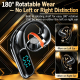 Écouteur Bluetooth Open Ear Pour Professionnels Avec Double Connexion Écran LED Batterie Et Autonomie De 12 Heures - www.yoni...