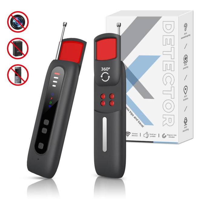 Détecteur Anti Espion Portable Pour Hôtel Et Voyage Détection Caméras GPS WiFi Et Signaux RF Infrarouge Alerte Vibration - ww...