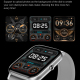 Montre Connectée Écran 1.69 Pouces Étanche IP67 Surveillance Santé et Notifications Bluetooth Compatible iOS et Android - www...