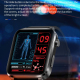 Montre Connectée Écran HD 1.7 Pouces Surveillance Température Corporelle Et Oxygène Sanguin Bracelet TPU Étanche IP68 Autonom...